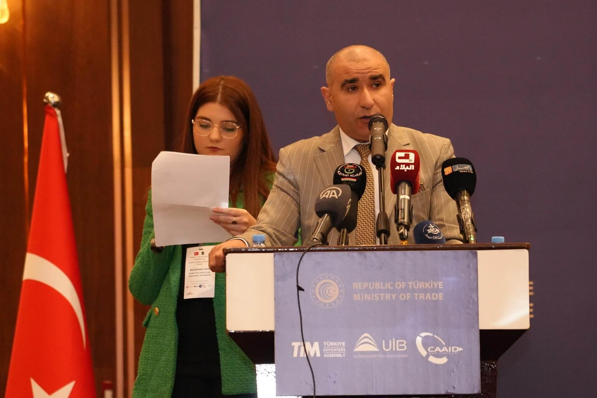 CAAID President Mr. Boutalbi Muhammed Amin made a speech.